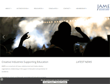 Tablet Screenshot of jamesonline.org.uk